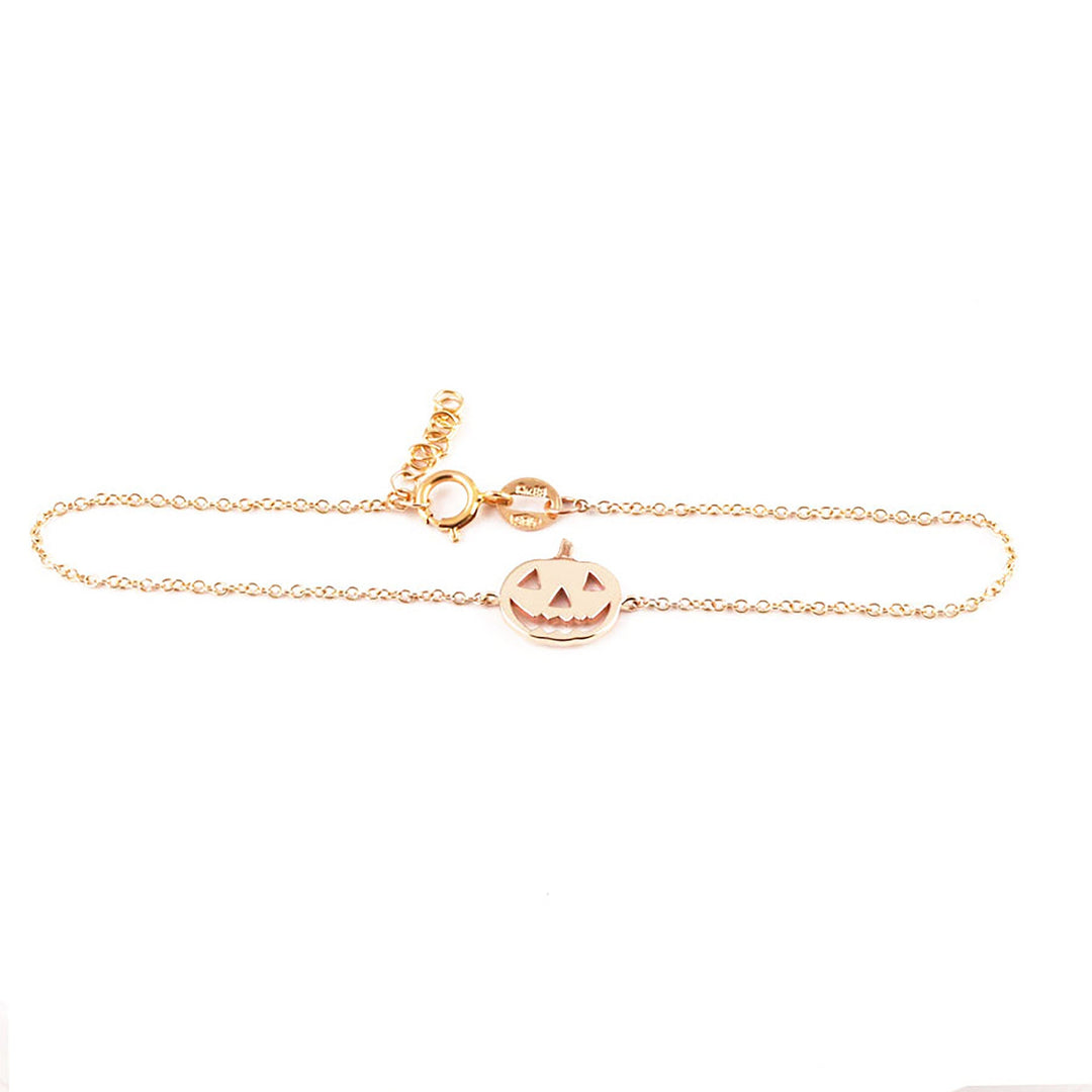 Dainty Gold Pumpkin Bracelet